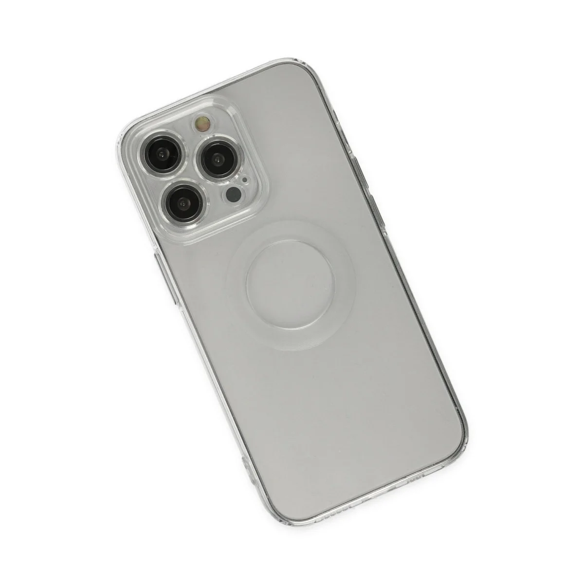 Apple İphone 14 Pro Kılıf Santa Lens Silikon - Şeffaf görsel 3