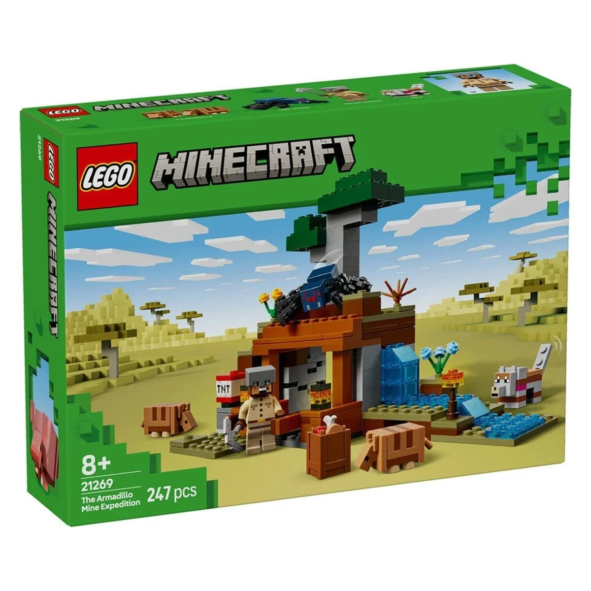 21269 Lego necraft Armadillo Maden Keşfi 247 parça +8 yaş