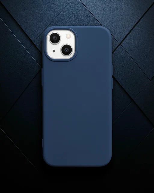 Apple İphone 14 Kılıf Nano İçi Kadife Silikon - Lacivert
