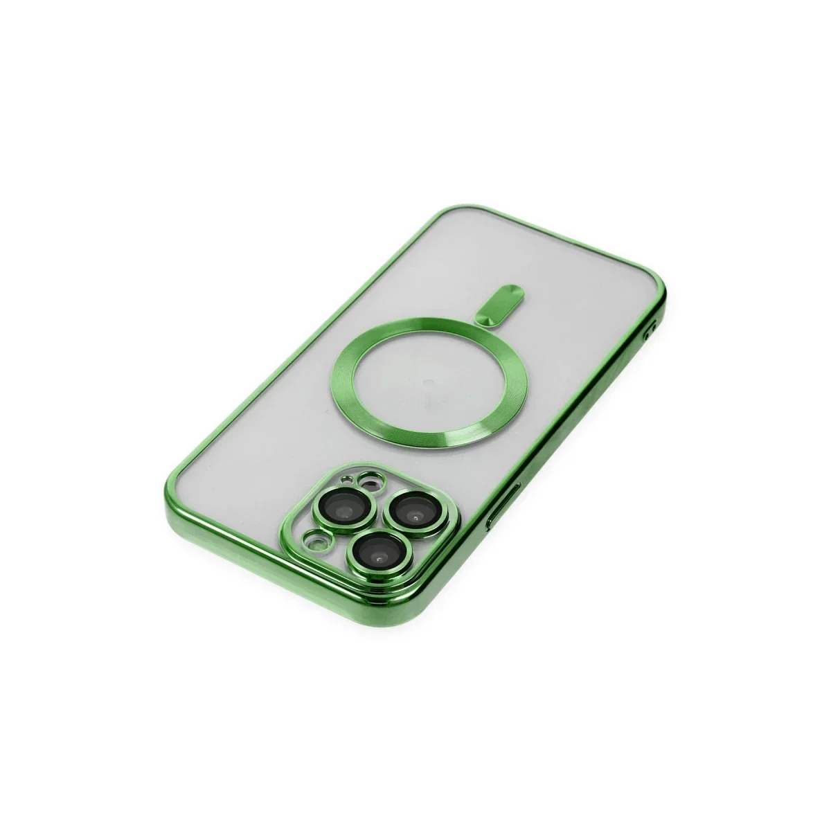 Apple iPhone 14 Pro Kılıf Kross Magneticsafe Kapak - Koyu Yeşil görsel 5