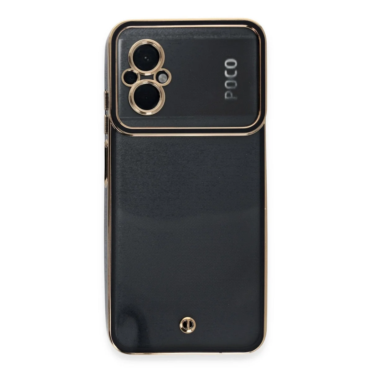 Xiaomi Poco M5 Kılıf Liva Lens Silikon - Siyah görsel 2