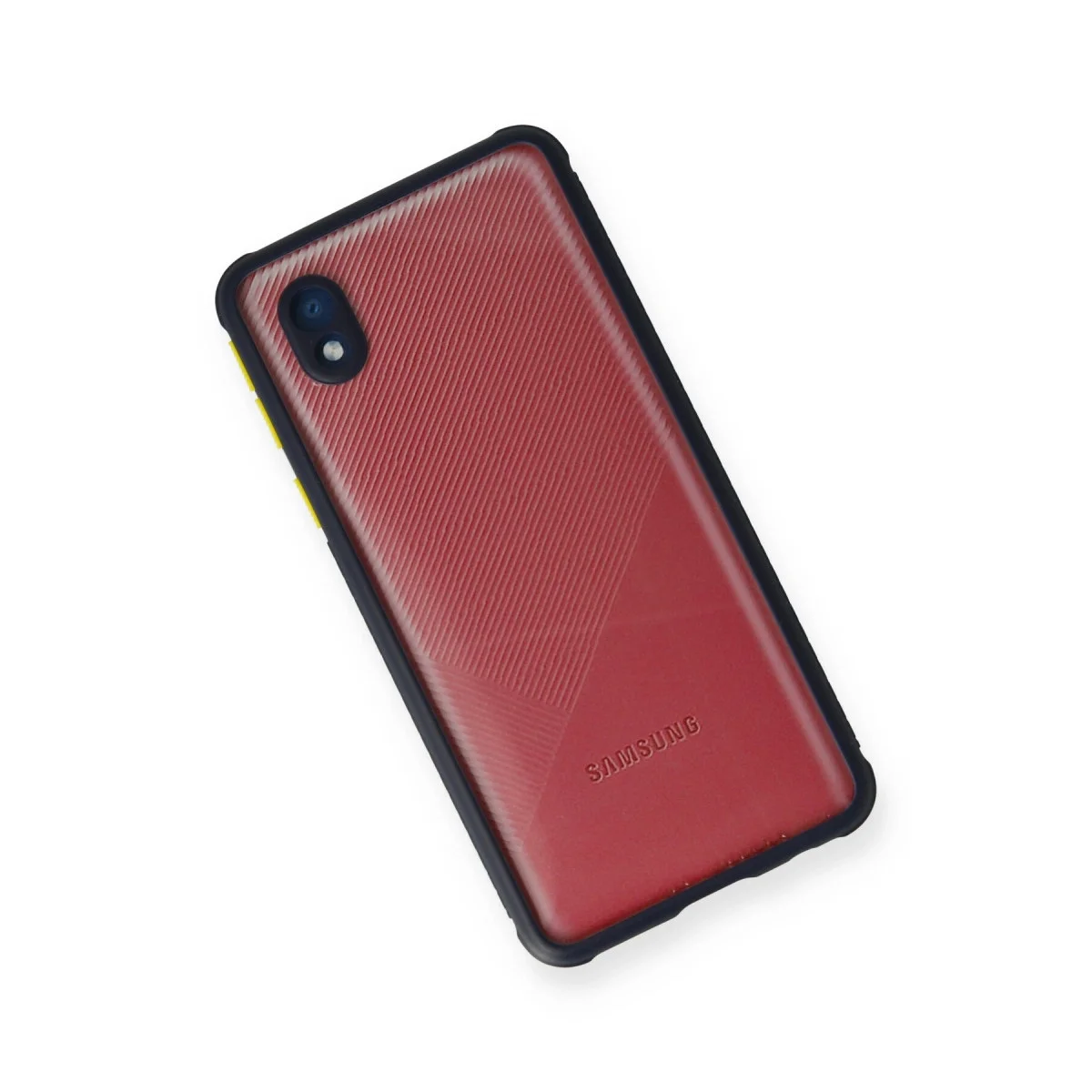 Samsung Galaxy A01 Core Kılıf Miami Şeffaf Silikon - Lacivert görsel 3