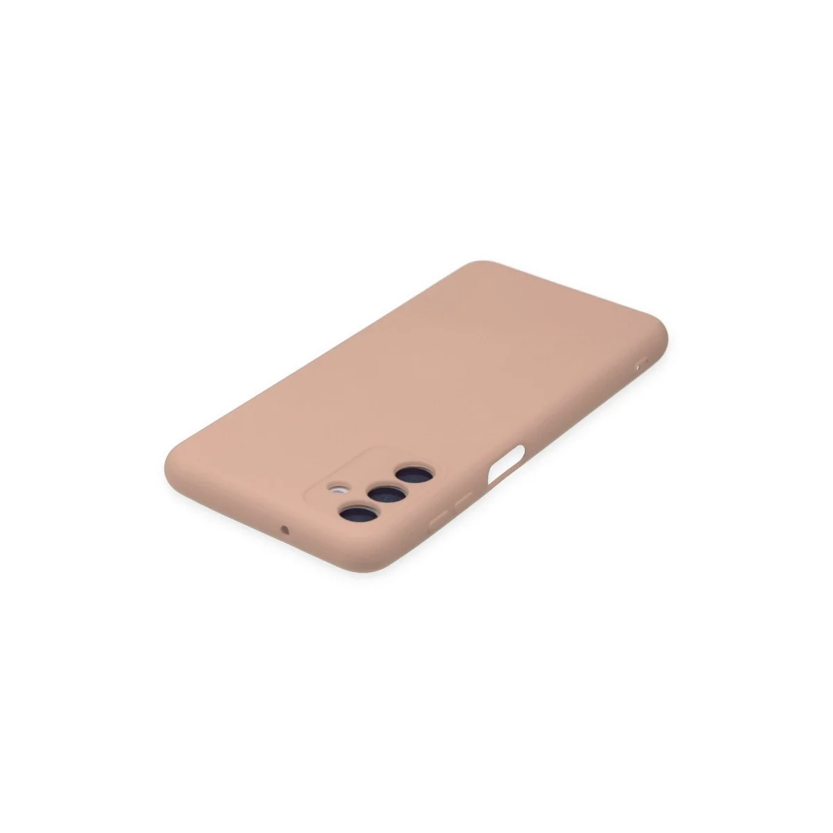 Samsung Galaxy A04s Kılıf Nano İçi Kadife Silikon - Pudra görsel 4