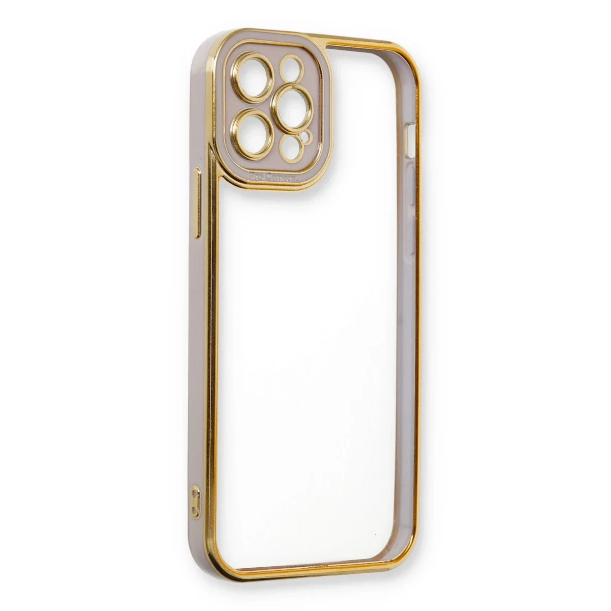 Apple iPhone 12 Pro Max Kılıf Liva Lens Silikon - Lila görsel 4