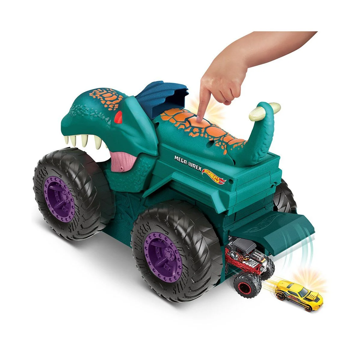 GYL13 Monster Trucks Araba Yiyen Mega Wrex, Hot Wheels Monster Trucks görsel 4