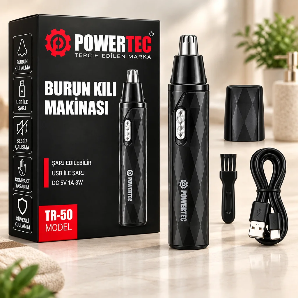 Şarjlı Burun Kıl Alma Makinesi (Kalem Model)