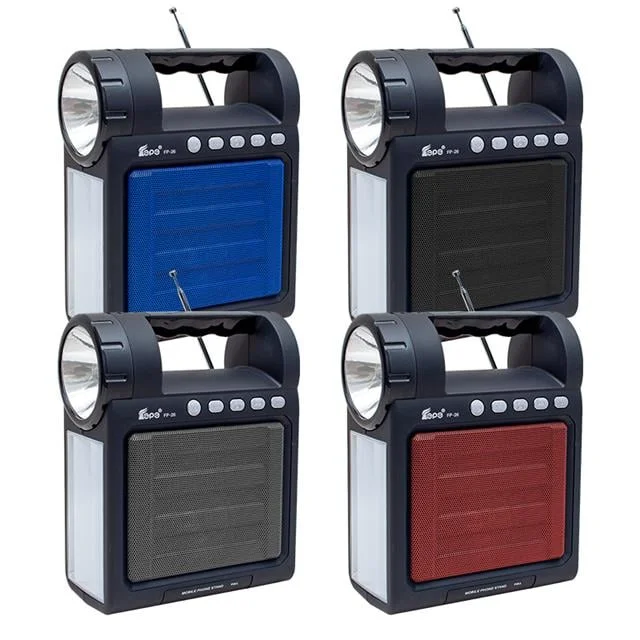 Magicvoice FP-26 USB-SD-FM-Bluetooth Destekli Fenerli Taşınabilir Hoparlör görsel 3