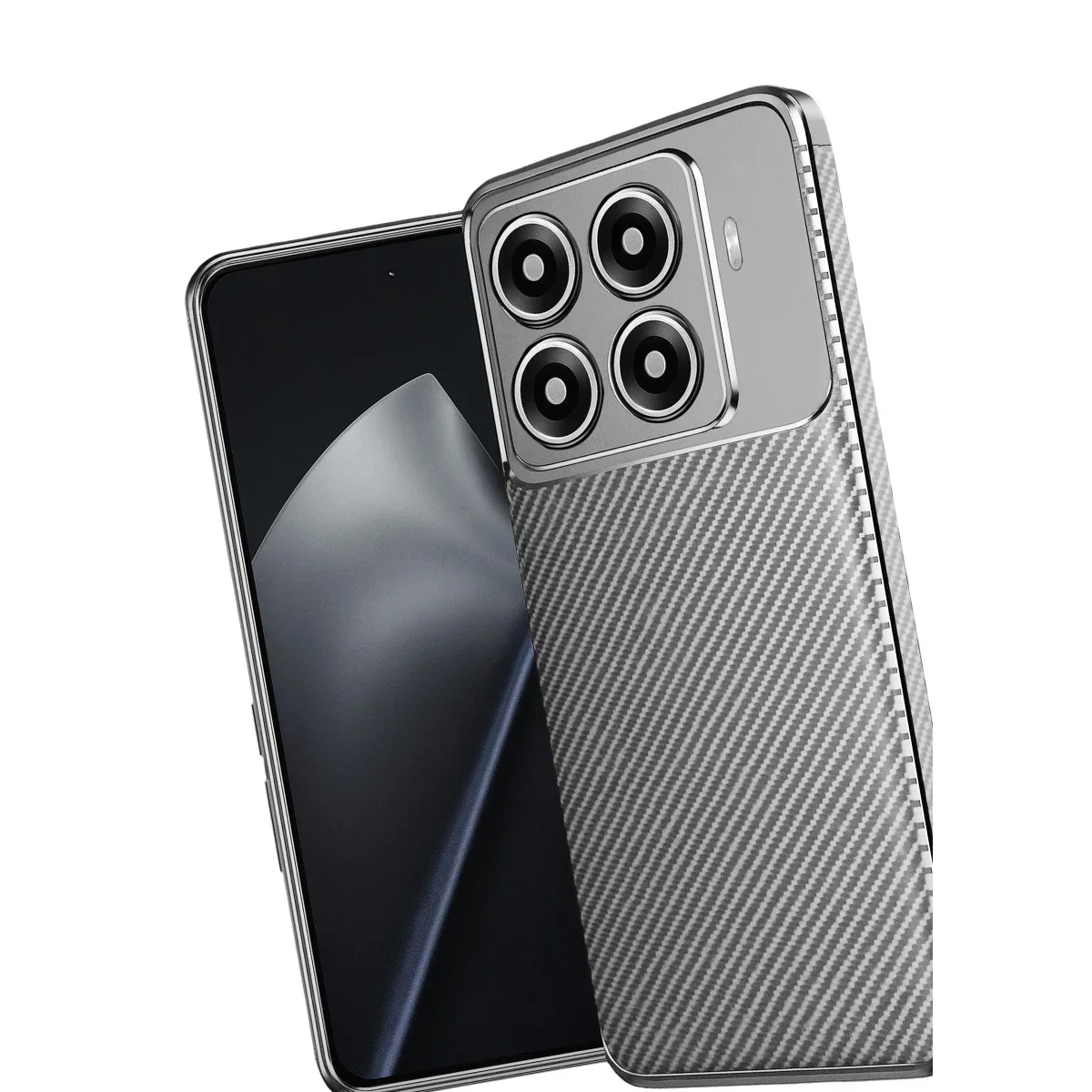 Xiaomi Mi 15T Pro Auto Focus Karbon Kapak - Gri görsel 3