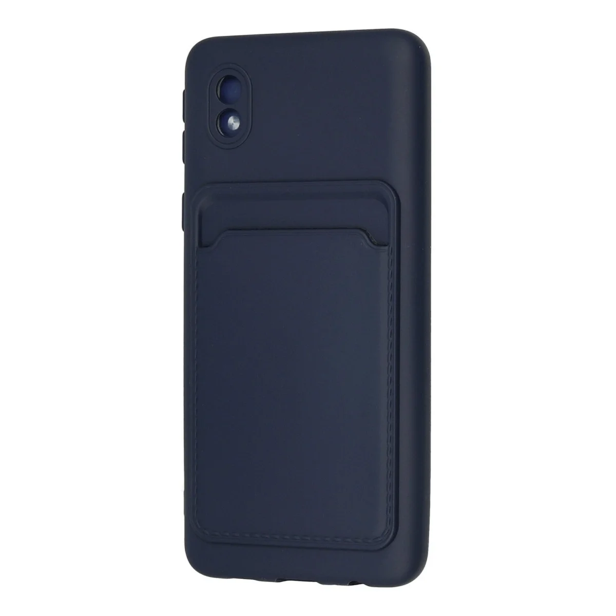 Samsung Galaxy A01 Core Kılıf Kelvin Kartvizitli Silikon - Lacivert görsel 3