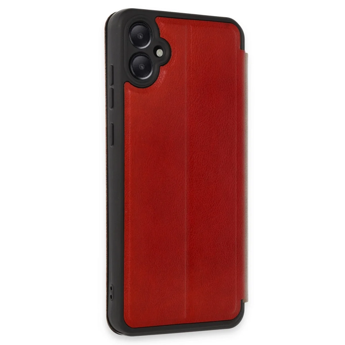 Samsung Galaxy A05 Kılıf Flip Cover - Kırmızı görsel 2