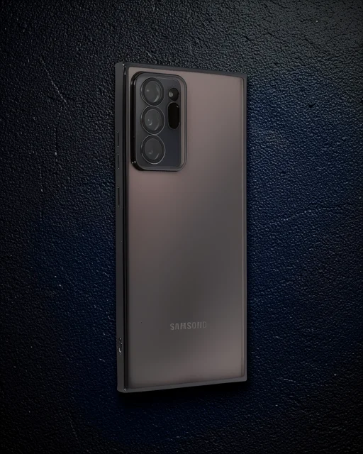 Samsung Galaxy Note 20 Ultra Kılıf Razer Lensli Silikon - Siyah