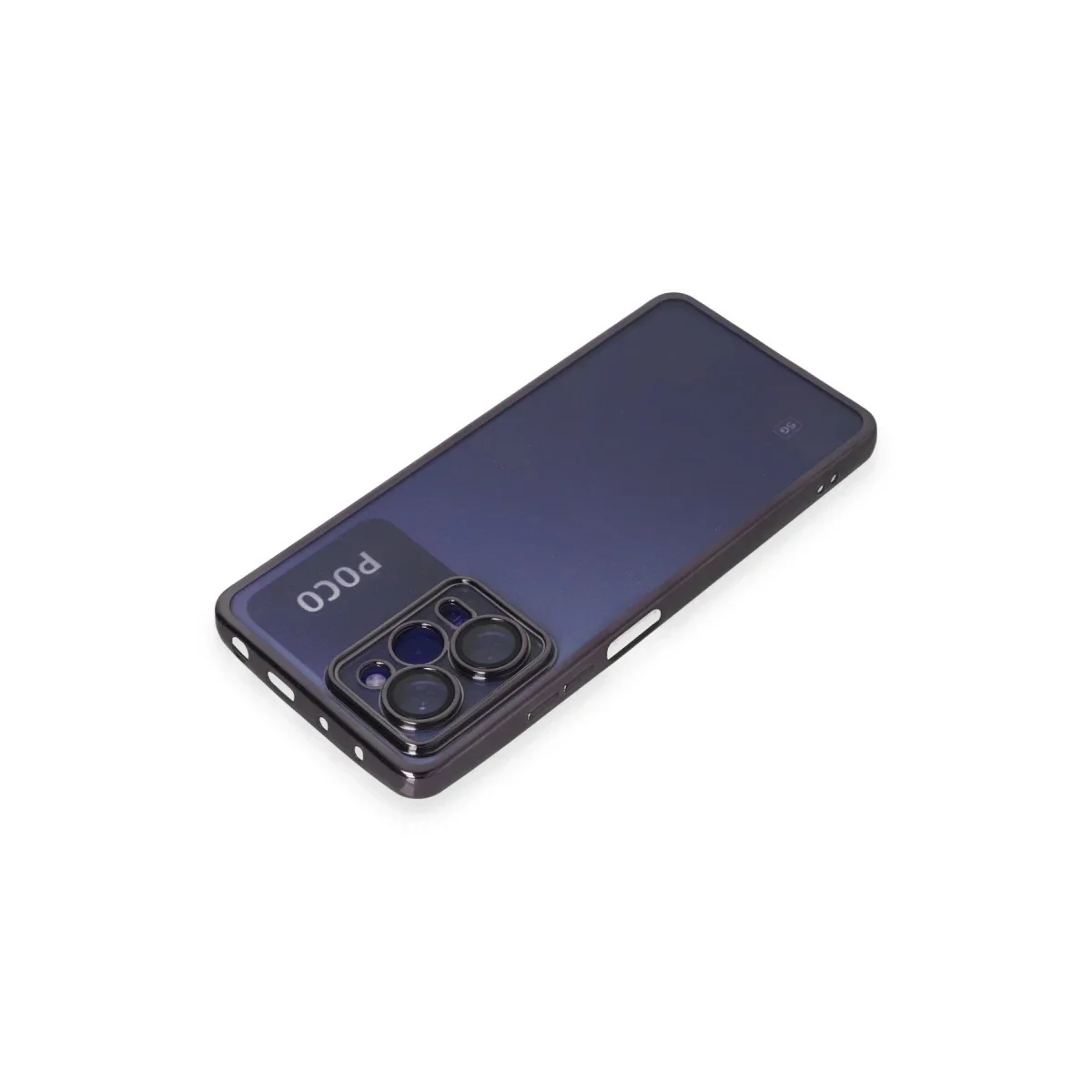 Xiaomi Poco X5 Pro 5G Kılıf Razer Lensli Silikon - Mor görsel 3