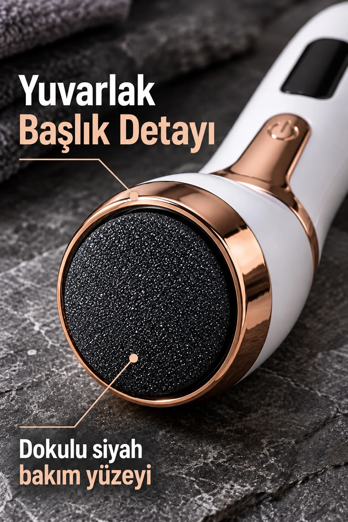 Üç Yedek Diskli Şarjlı Elektrikli Ayak Törpüsü görsel 2