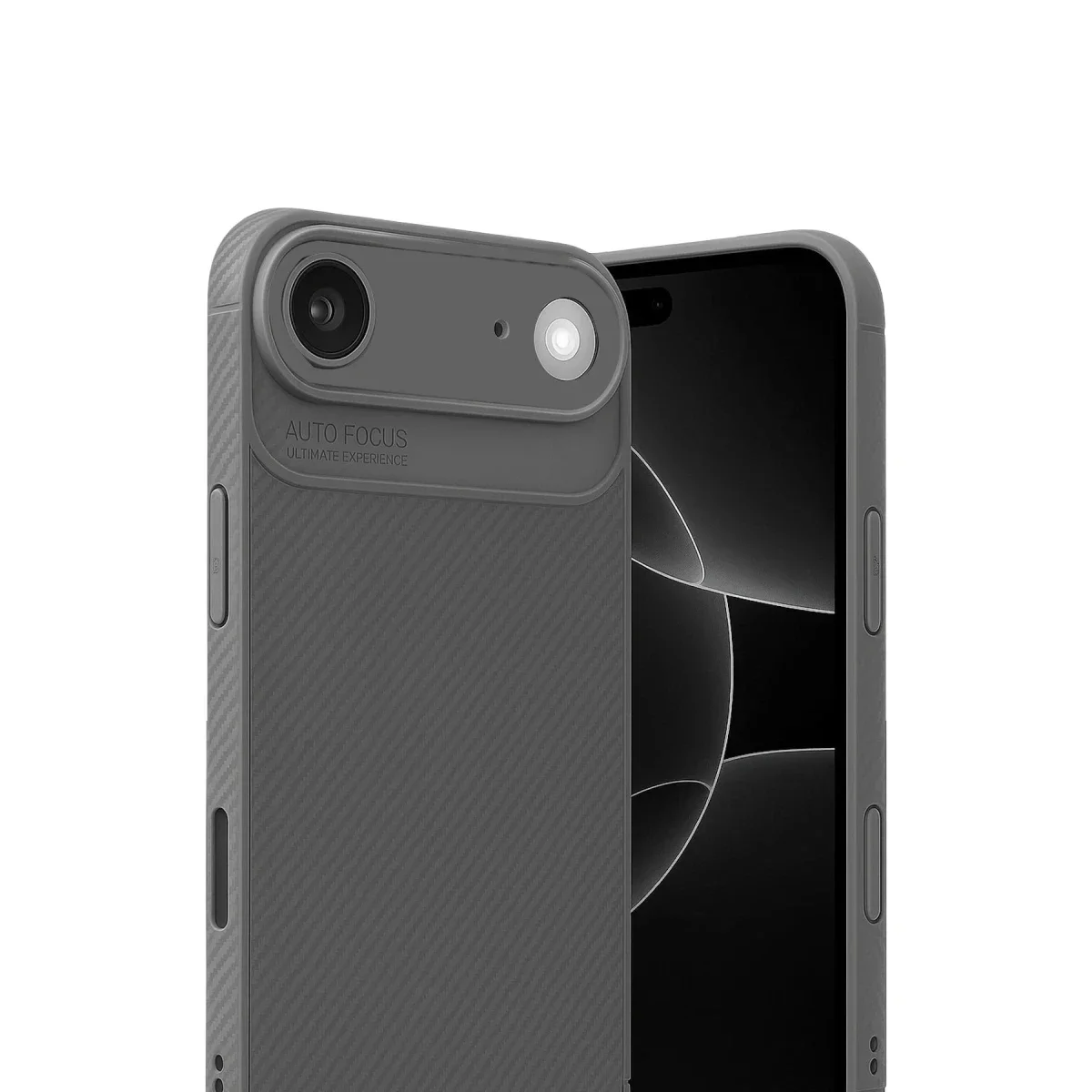 Apple iPhone 17 Air Auto Focus Karbon Kapak - Gri görsel 2