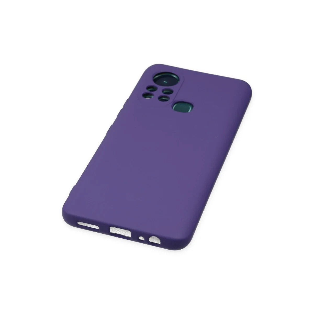 İnfinix Hot 11s Kılıf Nano İçi Kadife Silikon - Mor görsel 4