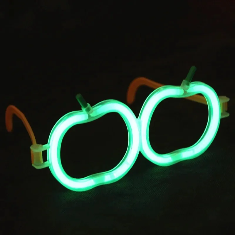 Glow Stick Elma Gözlük - Glow Partisi Gözlüğü - Glow Stick Gözlük 12 Adet görsel 3