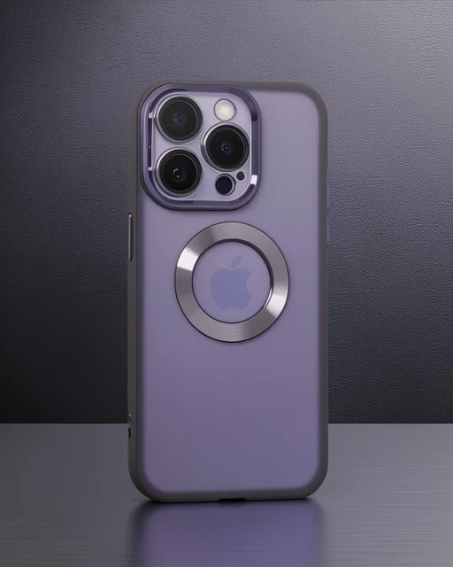 Apple İphone 15 Pro Max Kılıf Slot Silikon - Mor