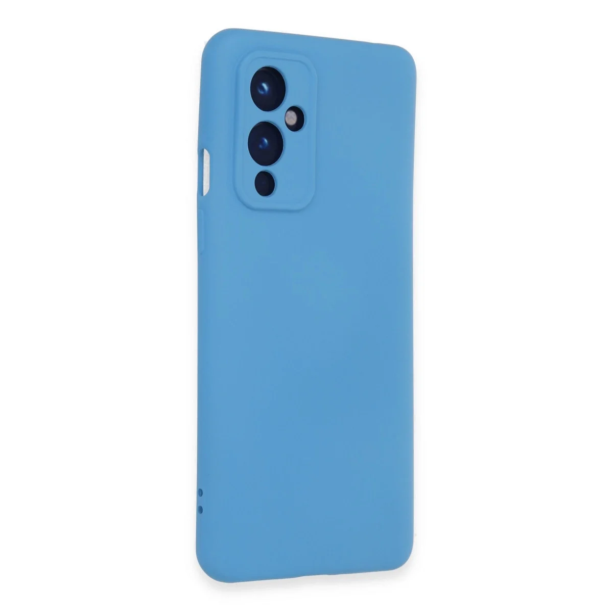 One Plus 9 Kılıf Nano İçi Kadife Silikon - Mavi görsel 2