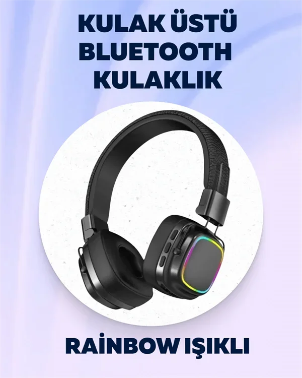 Yüksek Ses Kaliteli Kablosuz Kulak Üstü Kulaklık – BT 5.3 görsel 2