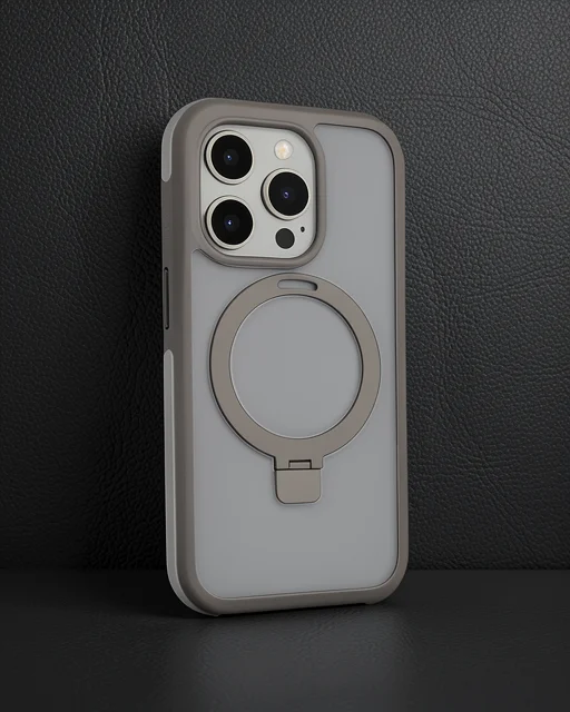 Joko Apple İphone 15 Pro Zorda Airbag Magsafe Standlı Kapak - Titan Gri