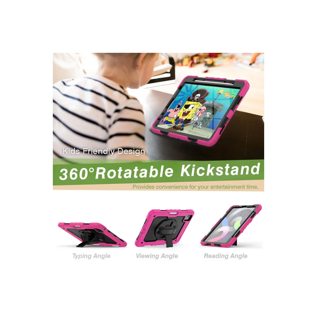 Apple İpad Pro 11 (2020) Kılıf Pars Tablet Kapak - Pembe görsel 4