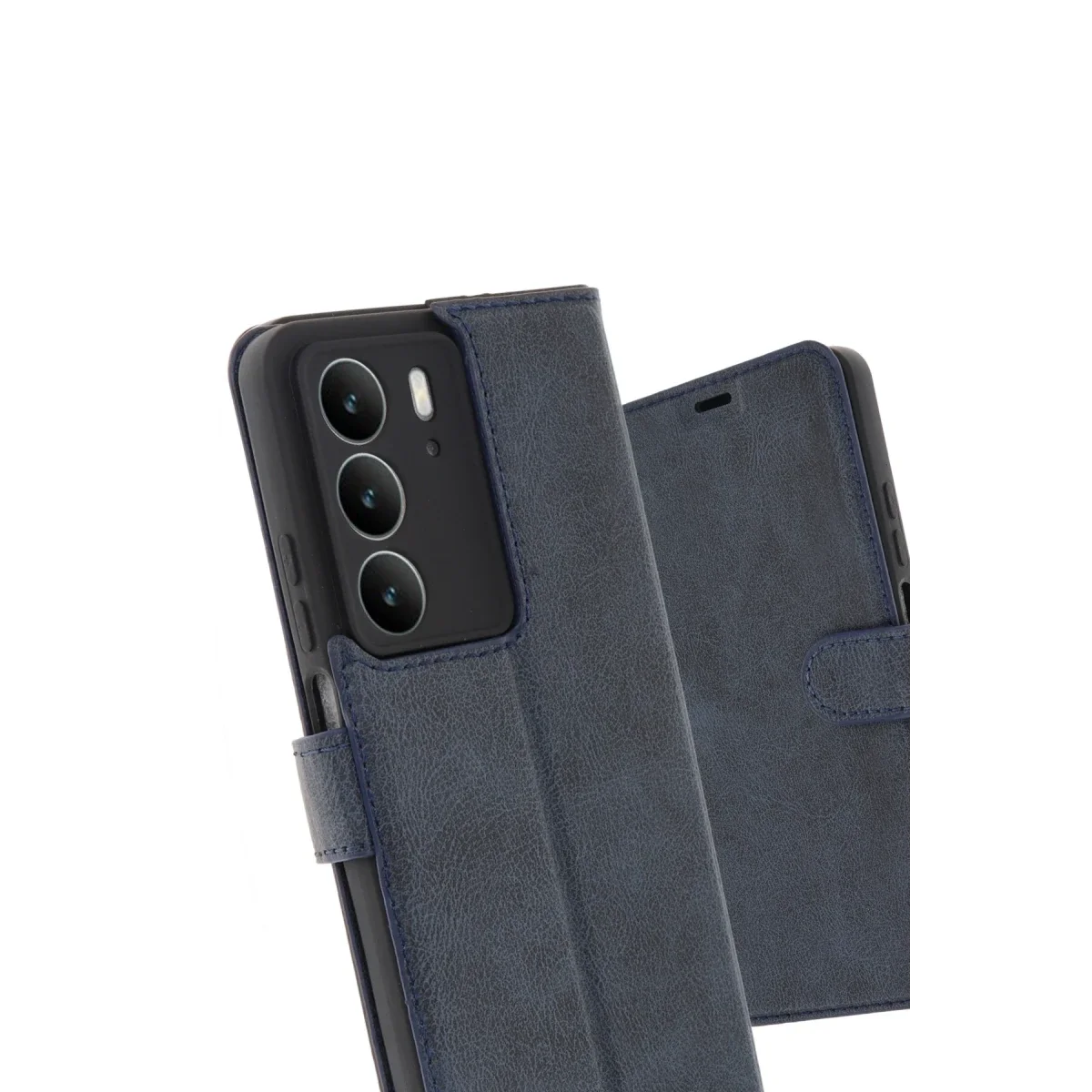 Realme C75 4G Trend S Plus Kapaklı Kılıf - Lacivert görsel 2