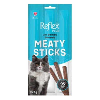 Meaty Sticks Somonlu Tahılsız Kedi Ödül Çubuğu 3x5 Gr