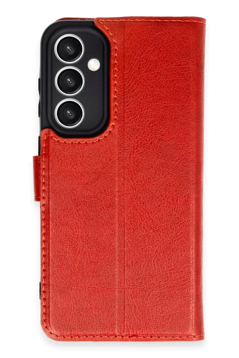 Samsung Galaxy S23 FE Kılıf Trend S Plus Kapaklı Kılıf - Kırmızı