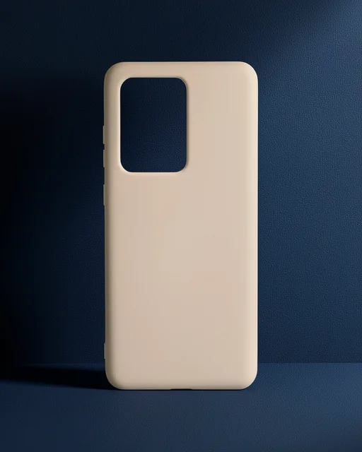 Samsung Galaxy S20 Ultra Kılıf Nano İçi Kadife Silikon - Pudra