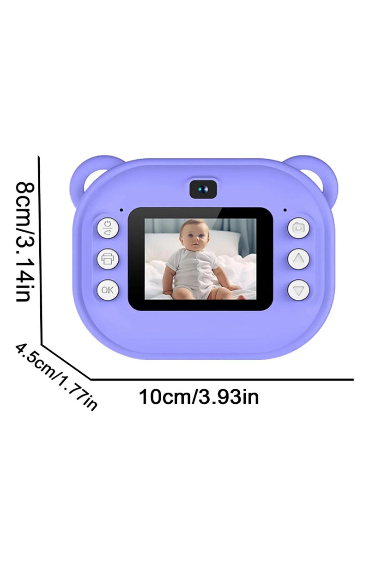 Dijital Video Kayıt Fotoğraf Çocuk Kamerası Anlık Termal Resim Kağıt Baskılı görsel 5
