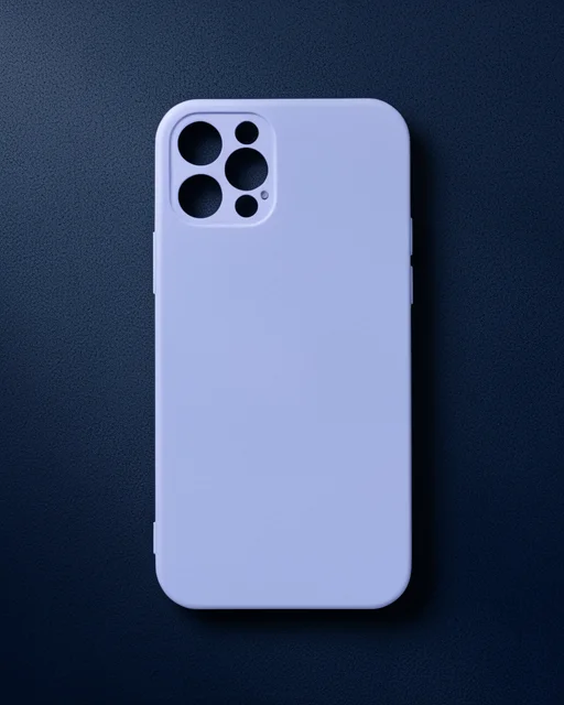 Apple İphone 12 Pro Max Kılıf Nano İçi Kadife Silikon - Lila