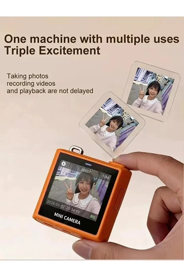 ni Dijital Kamera 64mp 16x Digital Zoom Retro Vintage 1.4’’ekranlı Video Kamera Taşınabilir Tasarım Beyaz görsel 5
