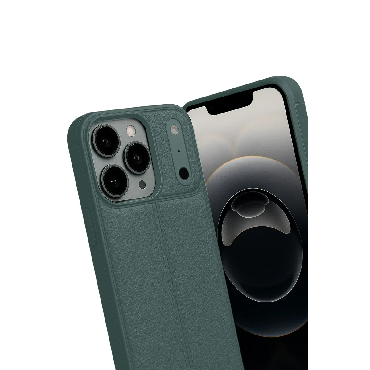 Apple iPhone 17 Pro Max Auto Focus Kapak - Koyu Yeşil görsel 3
