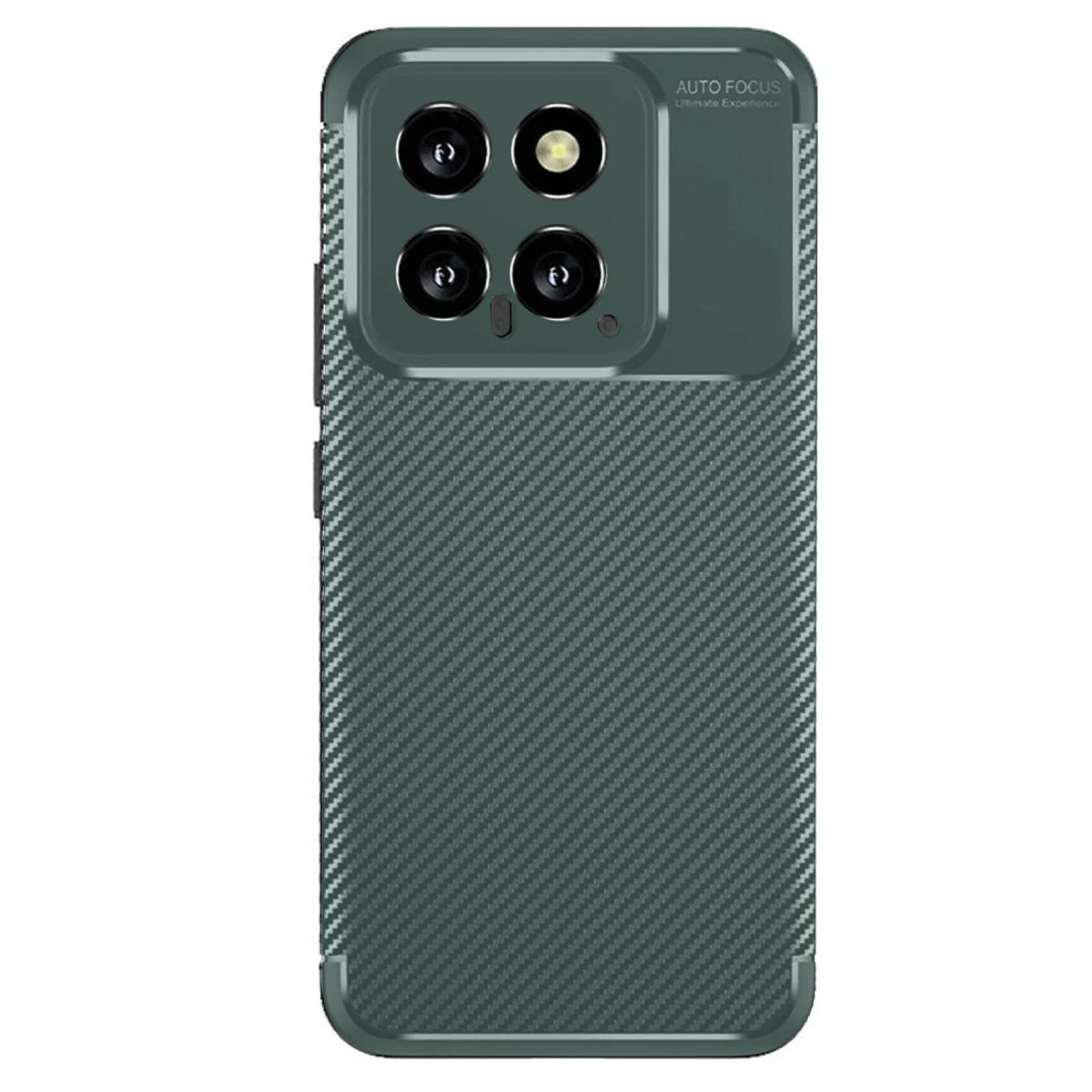 Xiao 14t Kılıf Auto Focus Karbon Kapak - Koyu Yeşil