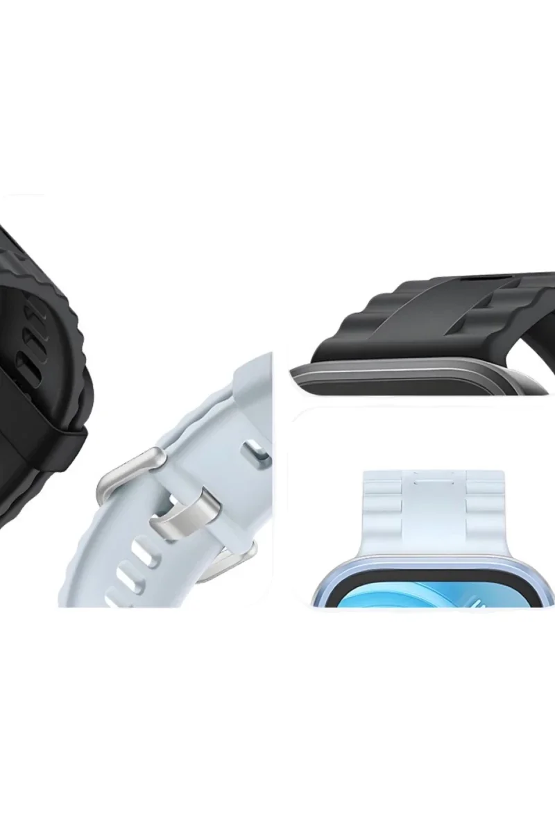 Huawei Fit 4 Nova Silikon Kordon - Açık Mavi görsel 3