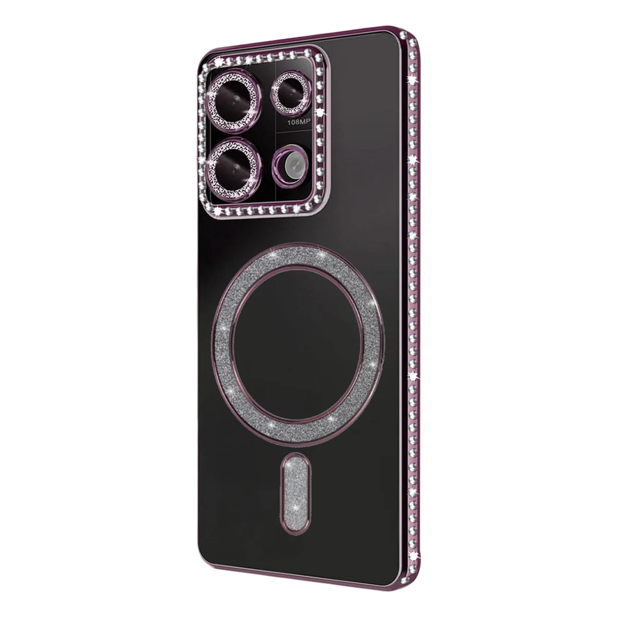Xiao Red Note 13 Pro 4g Joke Simli Magneticsafe Kılıf - Pembe görsel 3
