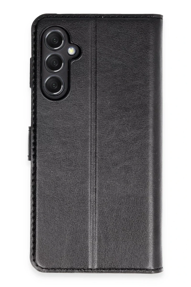 Samsung Galaxy M34 5G Kılıf Trend S Plus Kapaklı Kılıf - Siyah