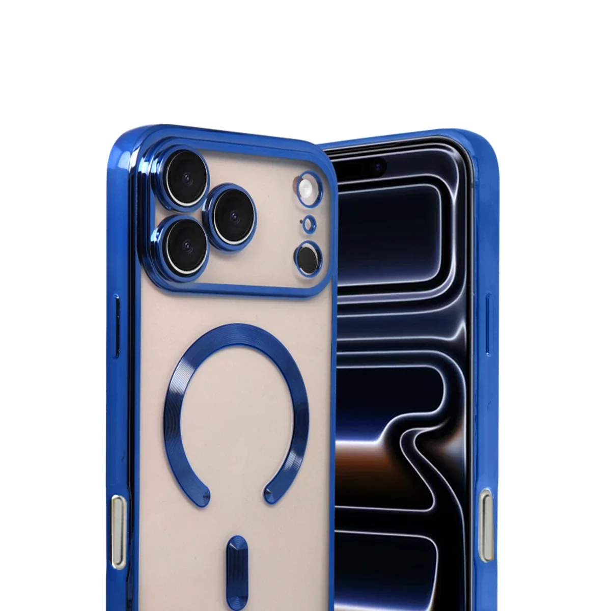 Apple iPhone 17 Pro Max Kross Magneticsafe Kapak - Lacivert görsel 2