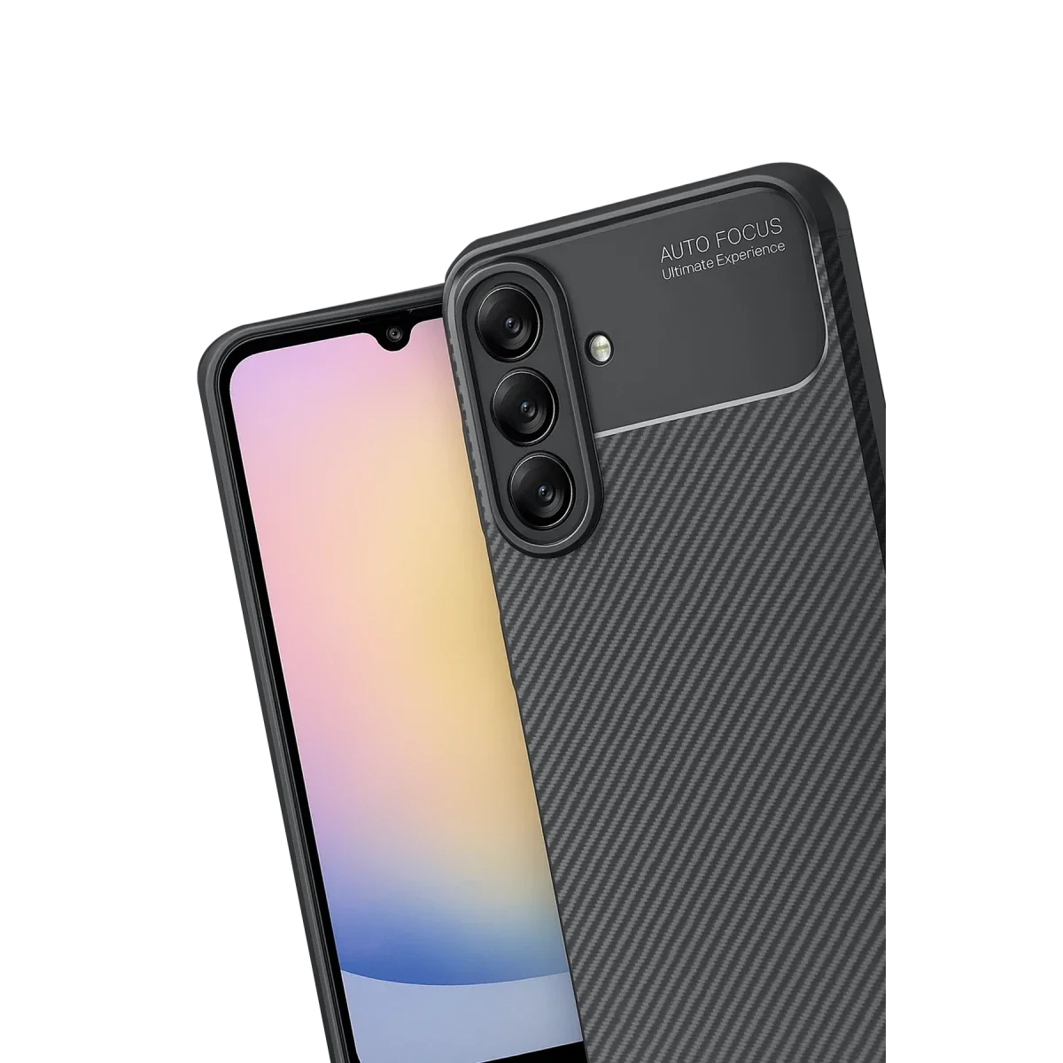 Samsung Galaxy A17 5G Auto Focus Karbon Kapak - Siyah görsel 3