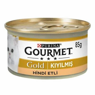 Kıyılmış Hindi Etli Yetişkin Kedi Konservesi 12 Adet 85 Gr