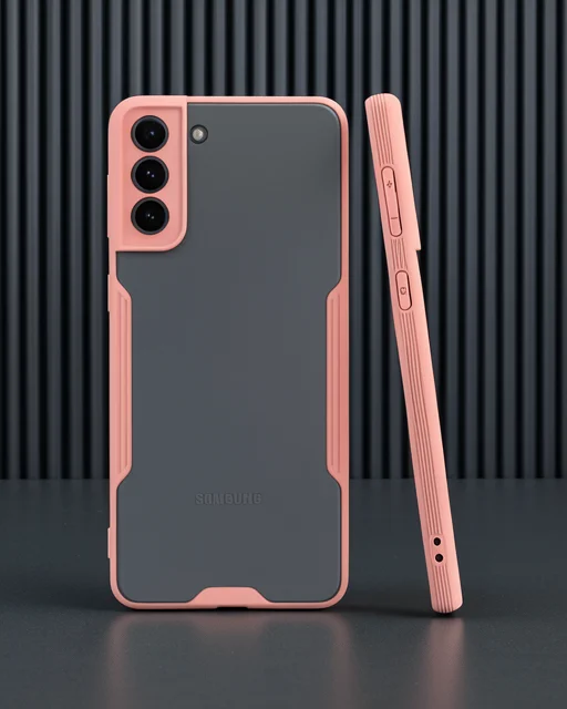 Samsung Galaxy S21 Plus Kılıf Platin Silikon - Pembe