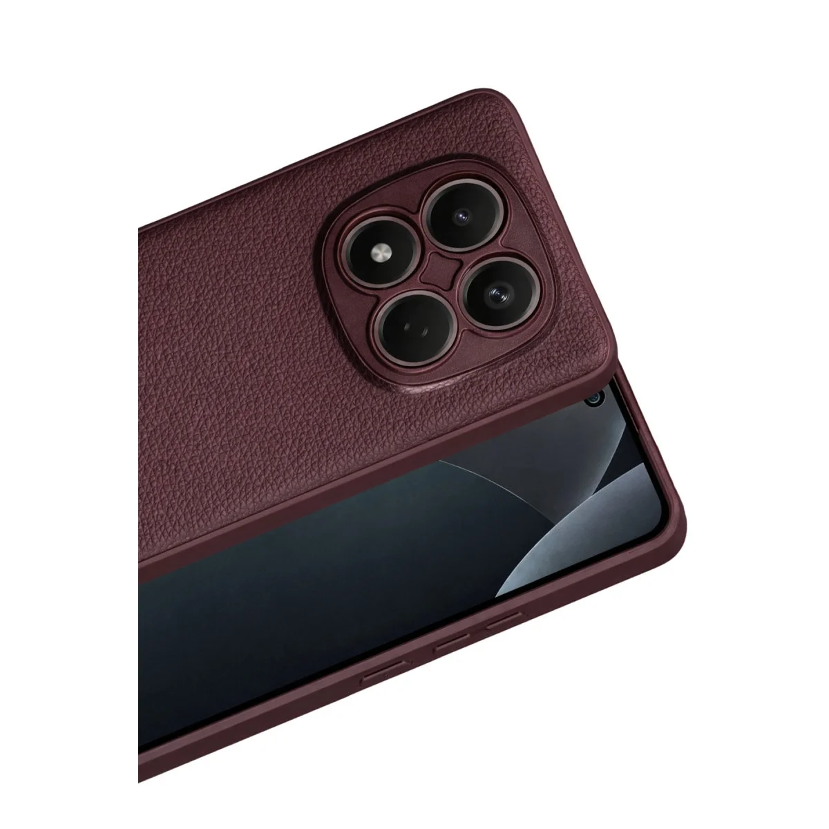 Xiao Red Note 15 Pro 4g Thermax Silikon Kılıf - Bordo görsel 2