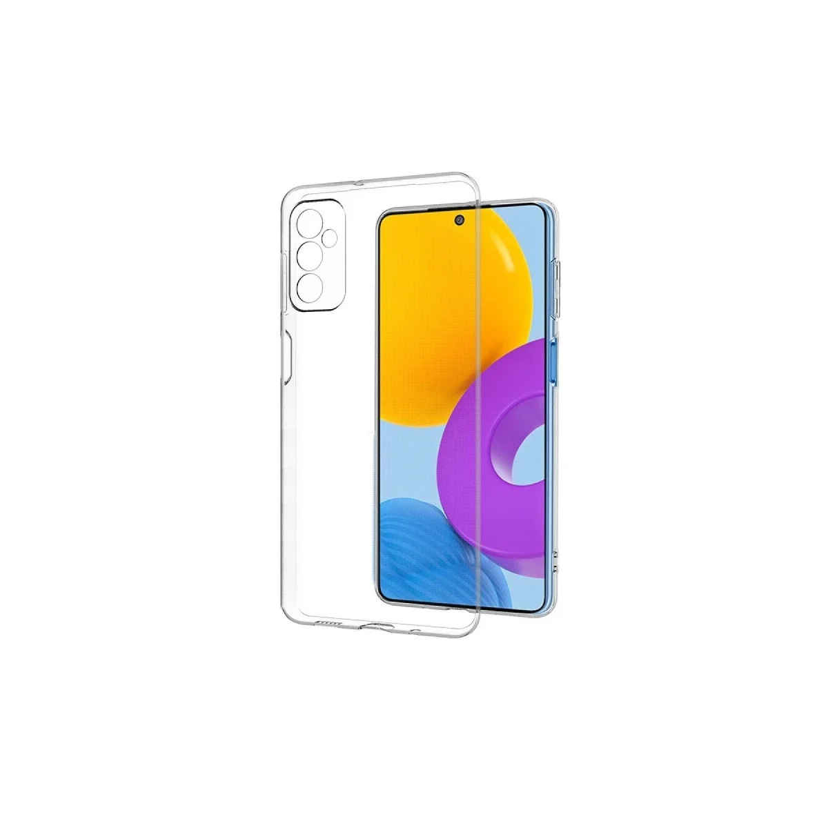 Samsung Galaxy M52 5g Kılıf Lüx Şeffaf Silikon görsel 4