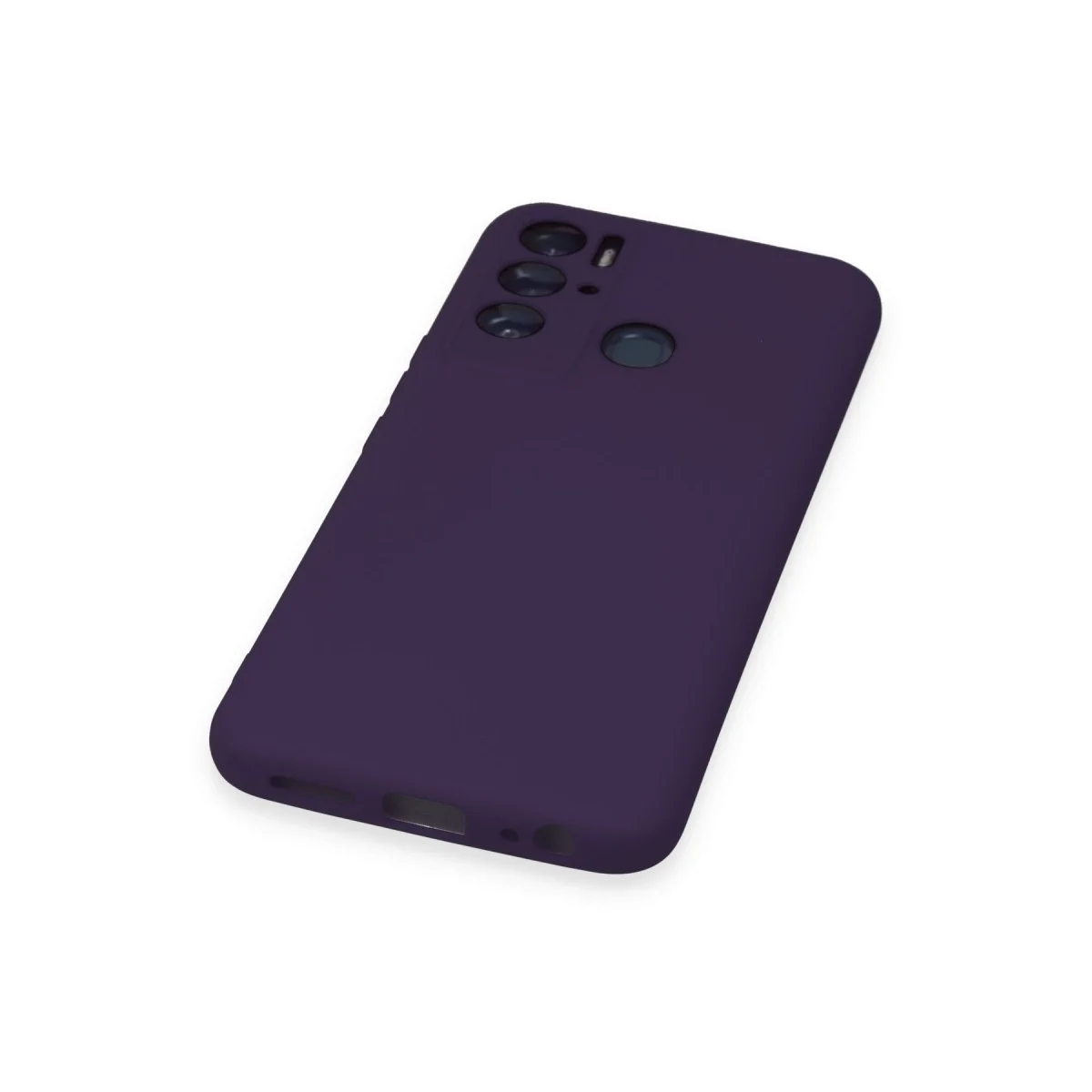 Tecno Pova Neo Kılıf Nano İçi Kadife Silikon - Mor görsel 5