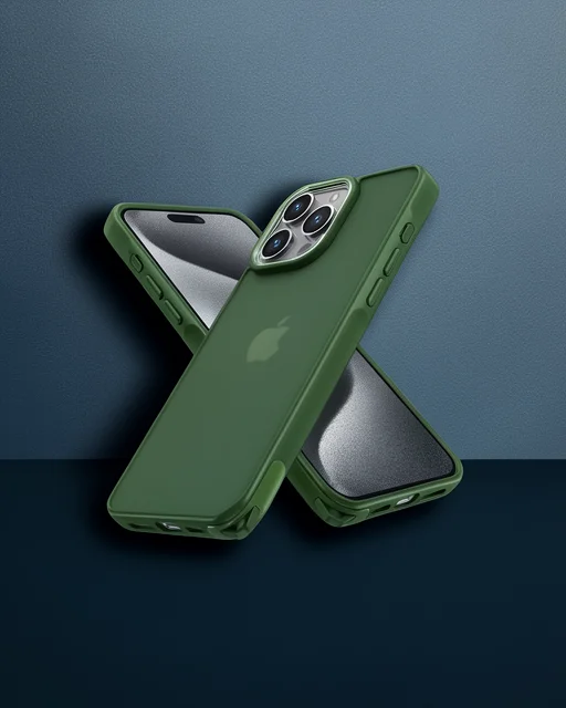Apple İphone 15 Pro Max Kılıf Elegant Kapak - Yeşil