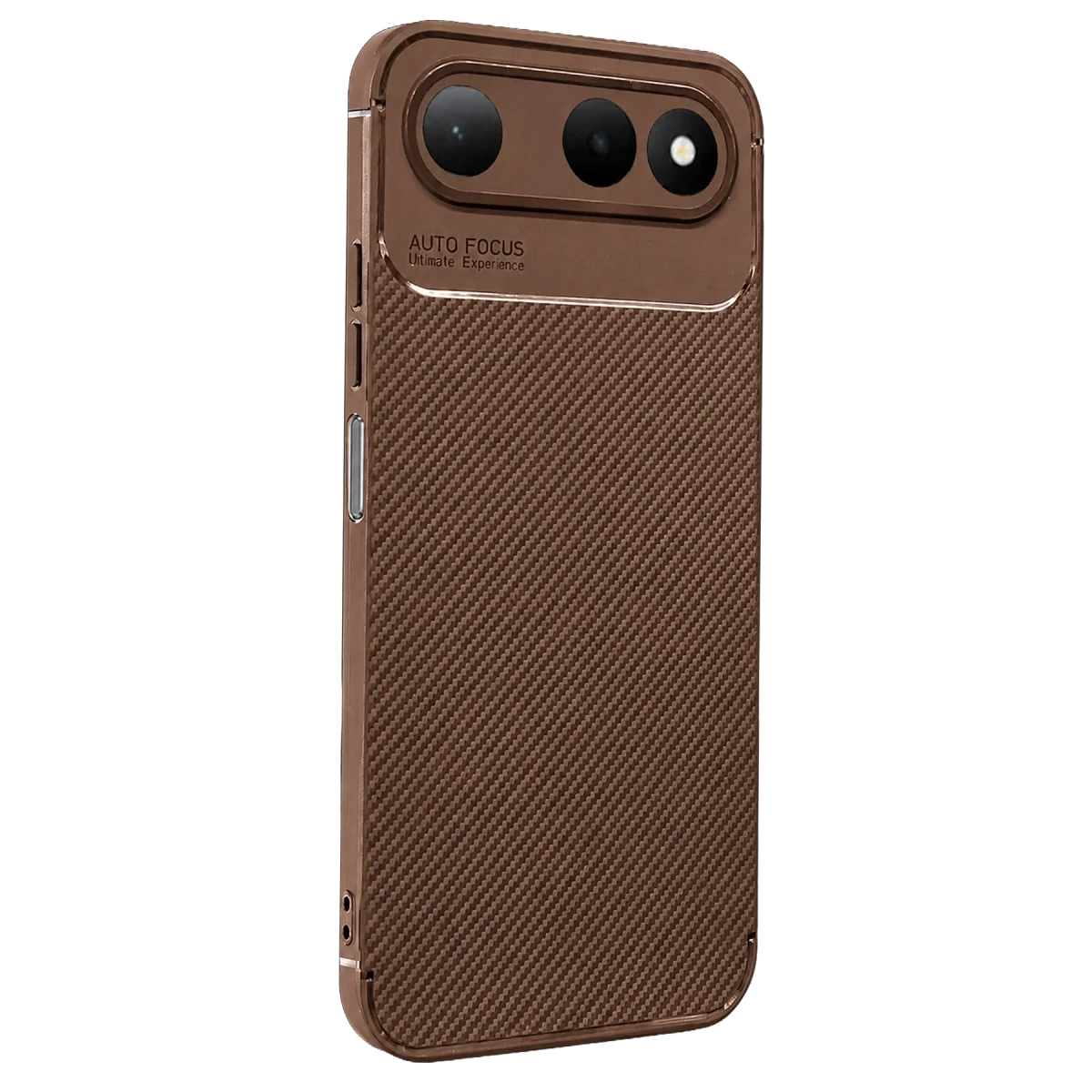 Tecno Spark 50 5g Auto Focus Karbon Kapak - Kahverengi
