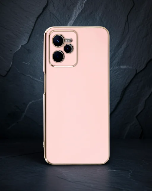 Realme C35 Kılıf Volet Silikon - Pembe