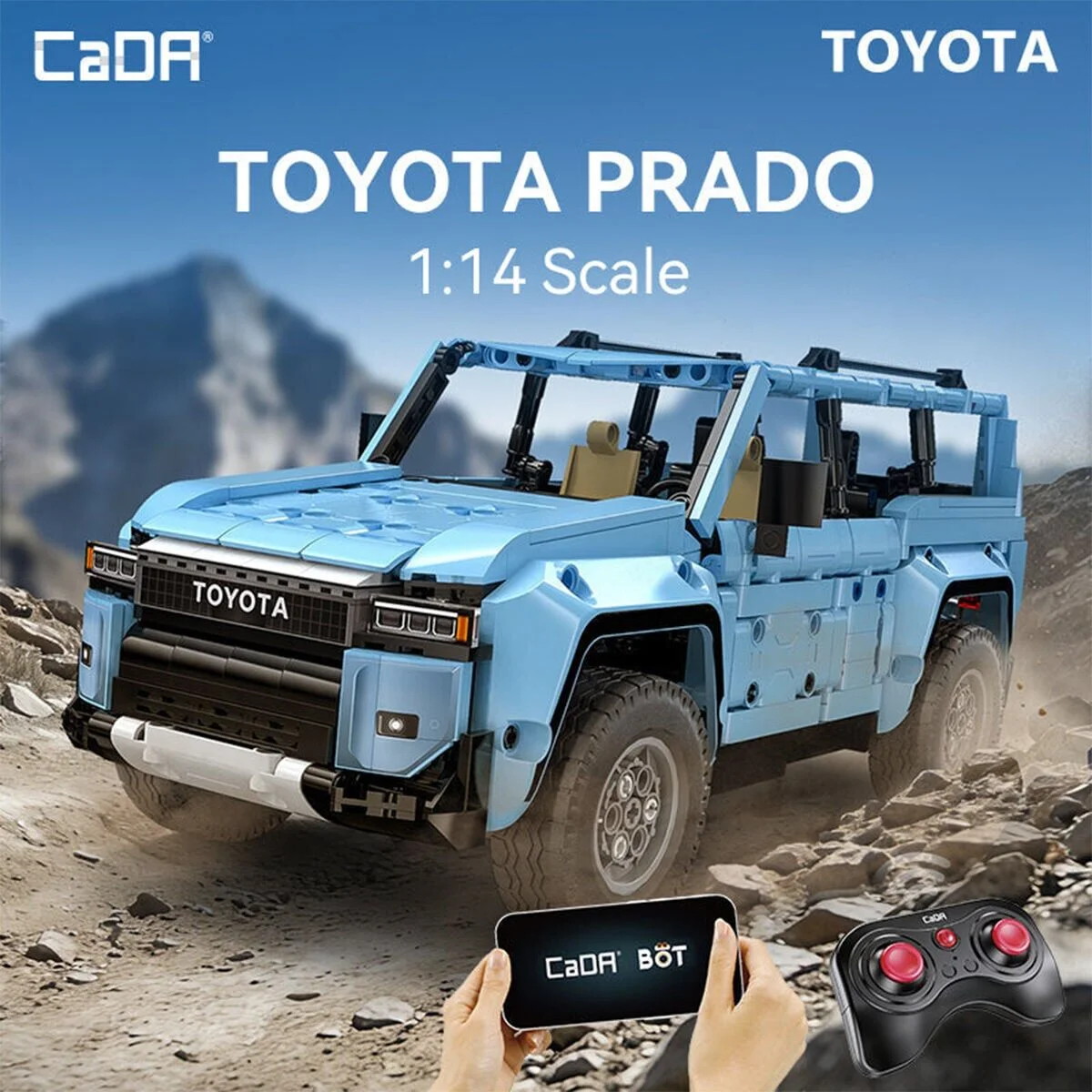 C51209W Cada Toyota Prado 586 Parça Block Oyuncak görsel 4