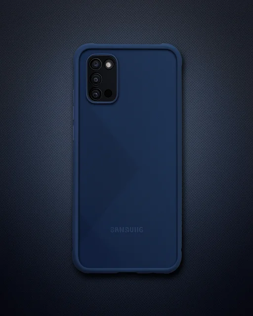 Samsung Galaxy A02s Kılıf Miami Şeffaf Silikon - Lacivert