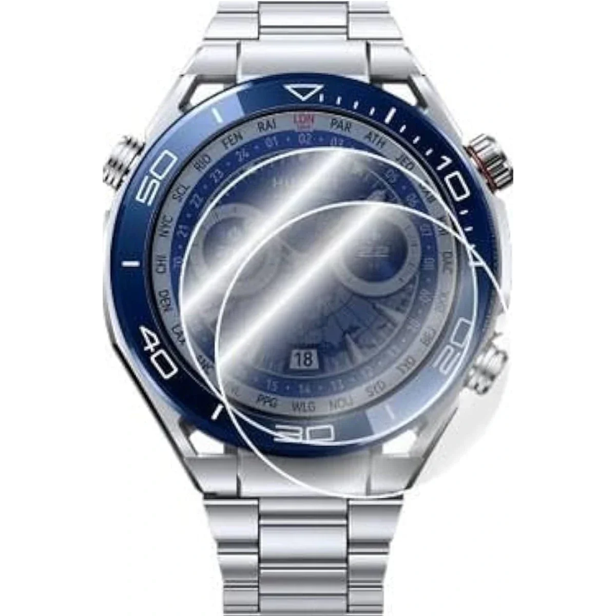 Huawei Watch Ultimate Polymer Nano Ekran Koruyucu - Şeffaf görsel 3